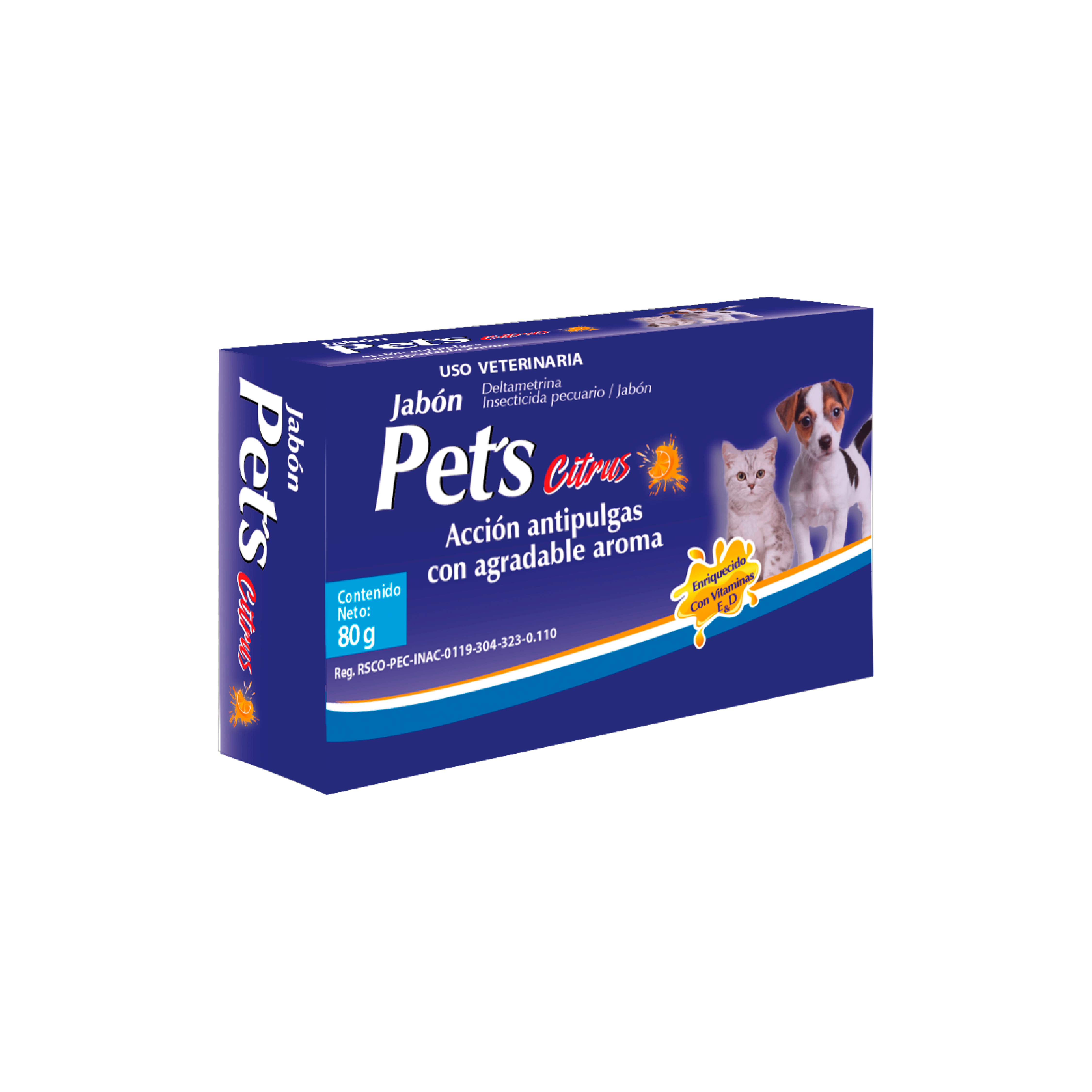 Jabón Pets 80 Gr Antipulgas - Biochem Jabón Pets 80 Gr Antipulgas - Biochem